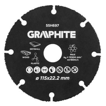 Topex HM rezalna plošča za les in plastiko 115 x 22,2 mm
