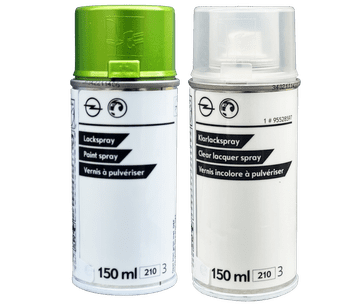 shumee Originalna barva za OPEL G6F, komplet 2 x 150 ml v spreju Kiwi Grün Met.