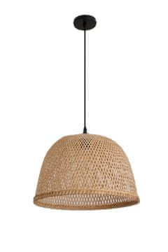 shumee Viseča svetilka Boho Bosu s senčnikom Kobi 41 cm, črna, 1xE27, stropna, 1 kos.