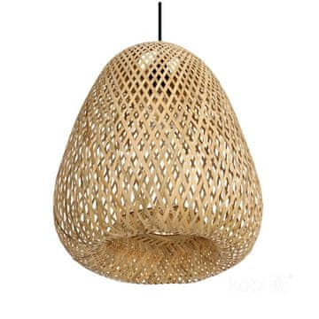shumee Viseča svetilka iz bambusa Boho 30 cm 1xE27