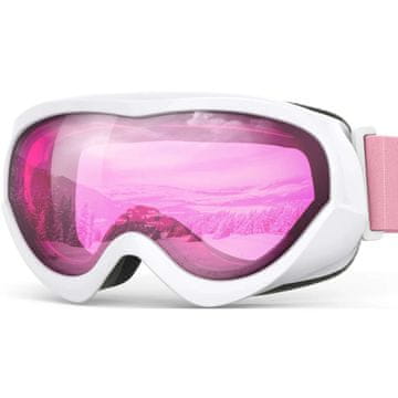 Outdoor master Otroška Smučarska Očala Lollipop White Frame VLT 48% Pink Lens