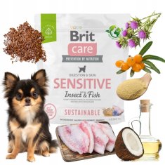 shumee BRIT Care SENSITIVE hrana za pse z občutljivimi želodci WHITE FISH INSECTS.