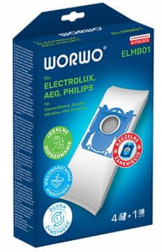 shumee VREČKE ZA SESALNIK ELECTROLUX PHILIPS AEG WORWO ELMB01 4 KOS
