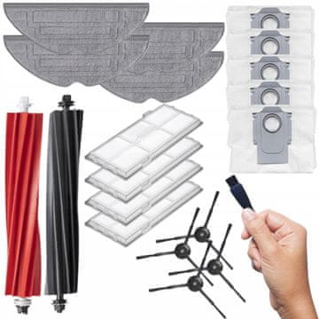 shumee Velik komplet za dele RoboRock S8 S8 Plus Filtri Krtače Mops Torbe Valji