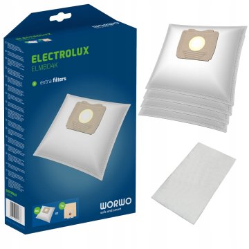 shumee Sintetična vrečka za sesalnik ELMB04K AEG Electrolux Vampyr 4 kos.