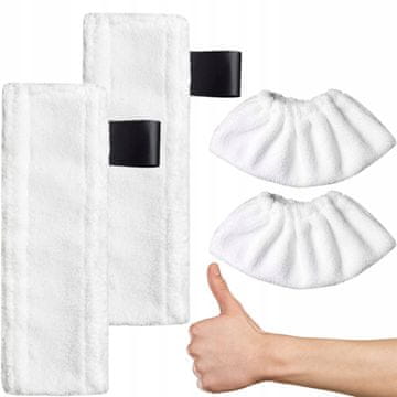 shumee Parne blazinice iz mikrovlaken Karcher za parne krpe x2 Set