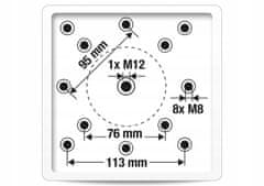 shumee PLATINUM adapter za podstavek za dežnik črne barve Homms
