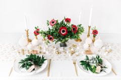 shumee Mat sveča v obliki kroglice, bela, 6 cm (1 paket / 10 kosov)