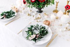 shumee Mat sveča v obliki kroglice, bela, 6 cm (1 paket / 10 kosov)