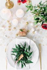 shumee Mat sveča v obliki kroglice, bela, 6 cm (1 paket / 10 kosov)