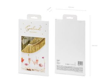 PartyDeco Girlanda z resicami, zlata