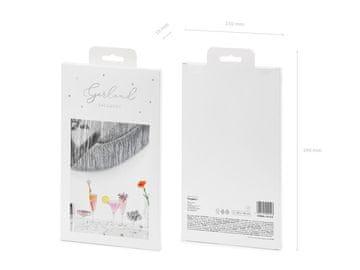PartyDeco Girlanda resice, srebrne