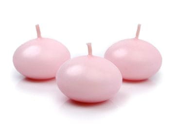 PartyDeco Plavajoča sveča, mat, roza, 4 cm (1 paket / 50 kosov)