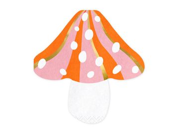 PartyDeco Prtički z gobami, mešani, 13x13,5 cm (1 paket / 20 kosov)