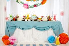 PartyDeco Papirnata dekoracija Zajček s satjem, roza, 30 cm