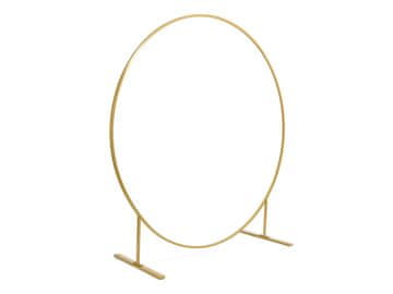 PartyDeco Stojalo za ozadje okroglo, zlato, 2 m