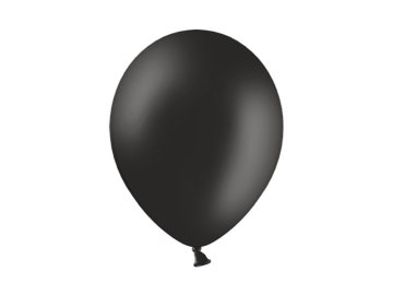 PartyDeco Baloni 27 cm, pastelno črni (1 paket / 100 kosov)