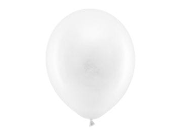 shumee Mavrični baloni 30 cm pastelne barve, beli (1 paket / 100 kosov)