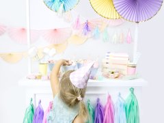 PartyDeco Okusne okrasne rozete, svetlo rumene (1 paket / 3 kosi)