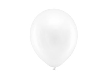 shumee Mavrični baloni 23 cm kovinski, beli (1 paket / 100 kosov)