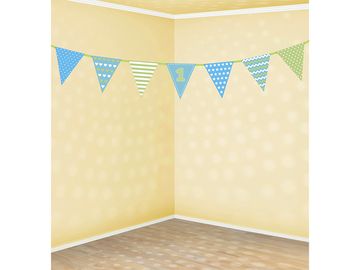 shumee Papirnata girlanda za 1. rojstni dan, 1,35 m