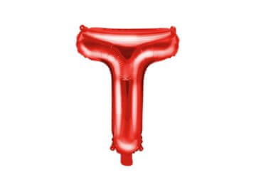 shumee Folija balon Črka ''T'', 35 cm, rdeč (1 karton / 50 kosov)