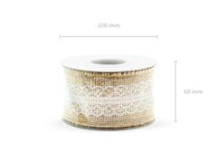 shumee Juta trak s čipko, 5x500 cm