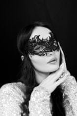 shumee Čipkasta karnevalska maska, črna, 21 x 8 cm