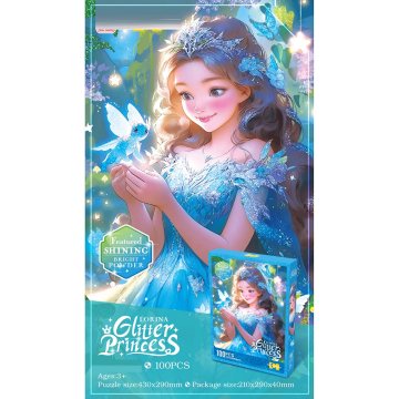 Denis Slagalica Svjetlucava princeza, 100 kom, plava