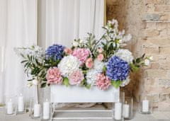 shumee Umetna roža - češnjev cvet, 97 cm, bela