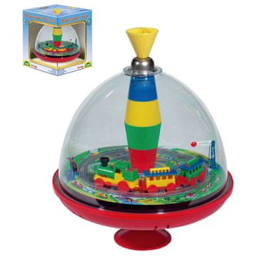 Denis LENA, pločevinaste igrače, panoramska igrača z vlakom, s čipom