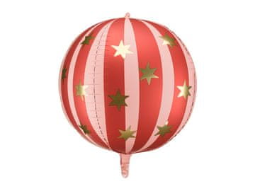 shumee Balon z zvezdicami, 75 cm, rdeč