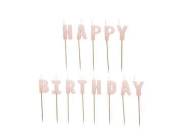 shumee Svečke za rojstni dan, 2,5 cm, roza (1 paket / 13 kosov)