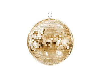 PartyDeco Viseča dekoracija disko krogla, zlata, 30 cm