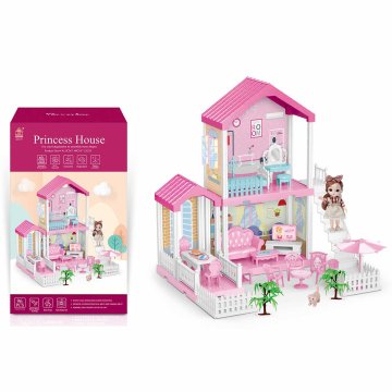 Denis Kuća za lutke, bijelo-roza