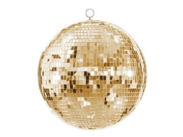 PartyDeco Viseča dekoracija disko krogla, zlata, 40 cm