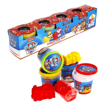 Denis Paw Patrol, glina za modeliranje, 4-pack 4x112g, 2 modelčka