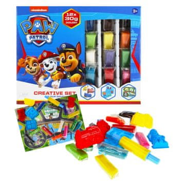 Denis Paw Patrol, glina za modeliranje 12x30g, 4 modelčki, orodje