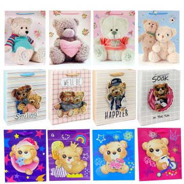 Denis Darilna vrečka 40*12*30 cm medvedek