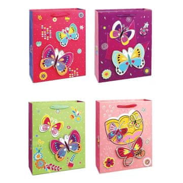 Denis Darilna vrečka 3D 24x8x18cm metulji