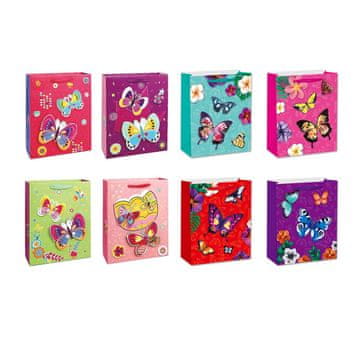 Denis Darilna vrečka 3D 32x10x26cm metulji