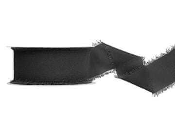 shumee Šifonski trak, črn, 40 mm/10 m