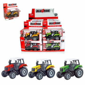 Denis Denis, kovinski traktor, odlitek iz litine, povratni mehanizem, 1:43, 3s