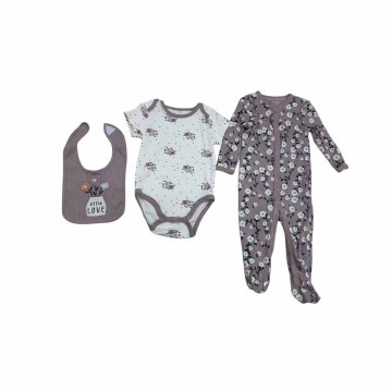 Denis Oblačila za dojenčke, komplet 3/1, 0-12 mesecev, z oprsnikom