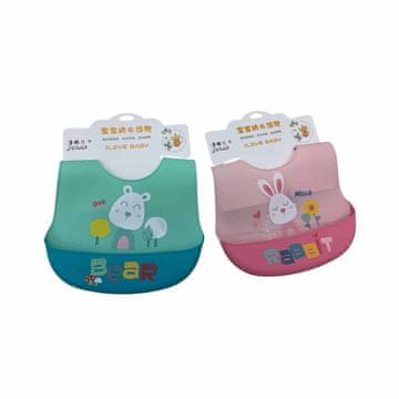 Denis Oprsnik za otroka, izbira roza ali zelena, silikon