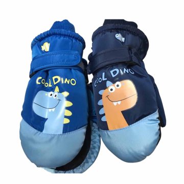 Denis Otroške smučarske rokavice na palec za fante, dinozaver, 2s