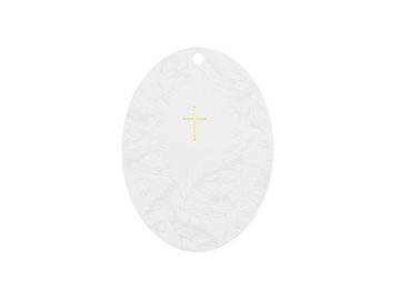 shumee Vabila za obhajilo Križ z vejami in cvetjem, bel (1 paket / 10 kosov)