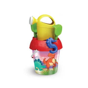Denis Komplet peska Dinozavri, 18 cm, holografski