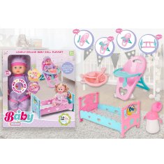 Denis Set lutka i krevetac, 4-dijelni set