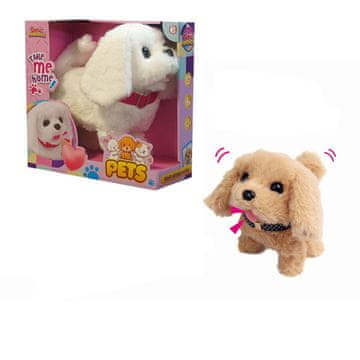 Denis My Pet, rjav pes na baterije, 16 cm, hodi, laja